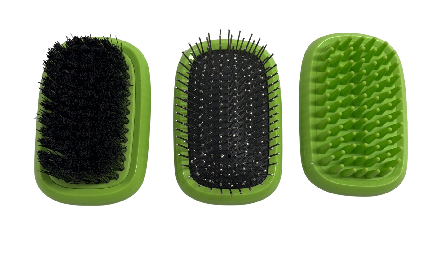 3-in-1 dierenborstel set